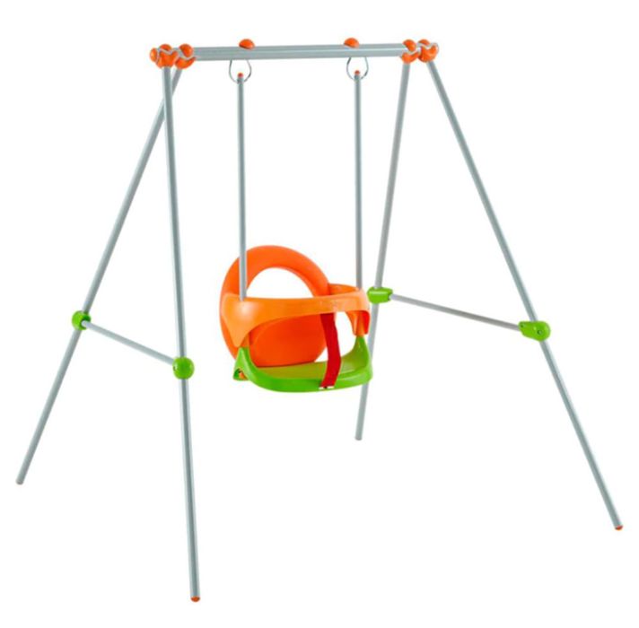 Leagan Smoby portocaliu cu verde ca nou