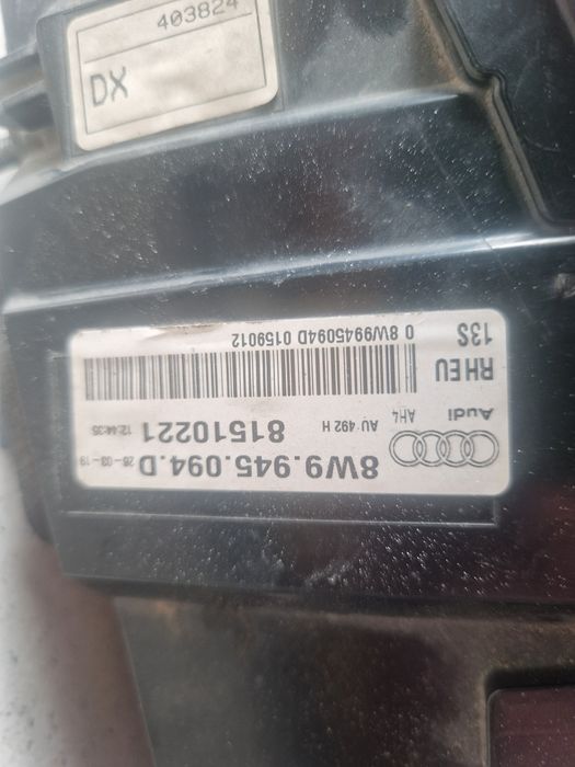 Стоп десен ауди а4 б9 оргинален.