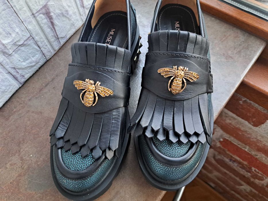 дамски обувки на платформа,мокасини,лоуфъри,Musette,37,Нови!