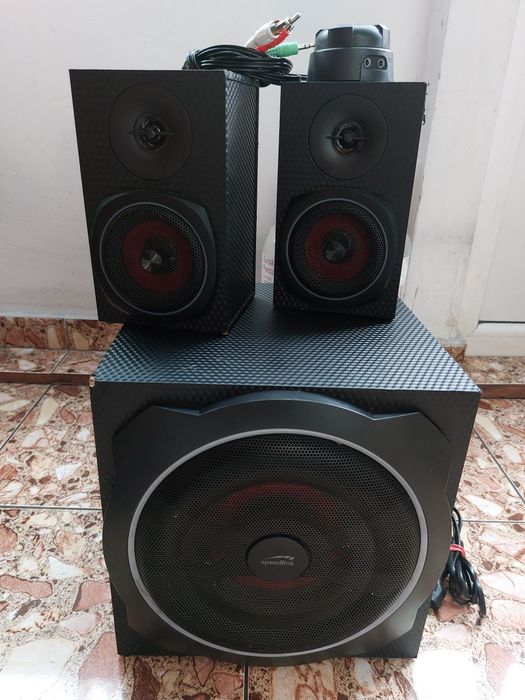 Boxe 2.1 SpeedLink Carbon RGB 60W, Bluetooth, Subwoofer activ, sateliti