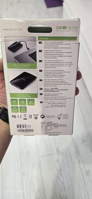 Apacer 500 gb външен диск
