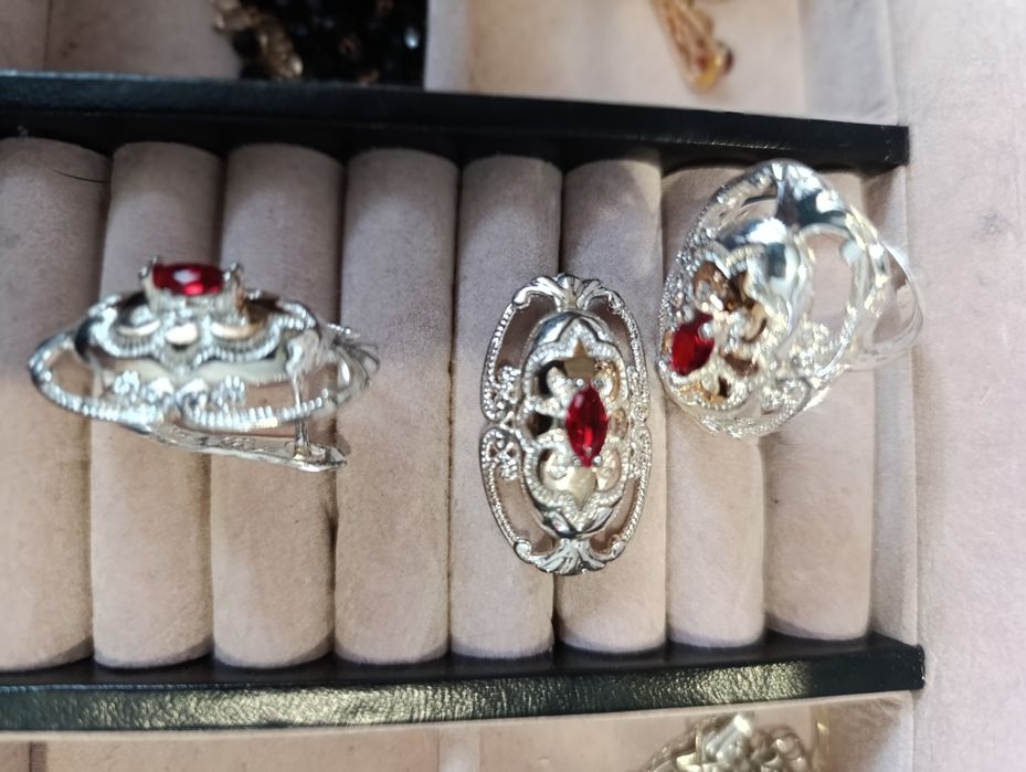 Набор серьги, кольцо серебро