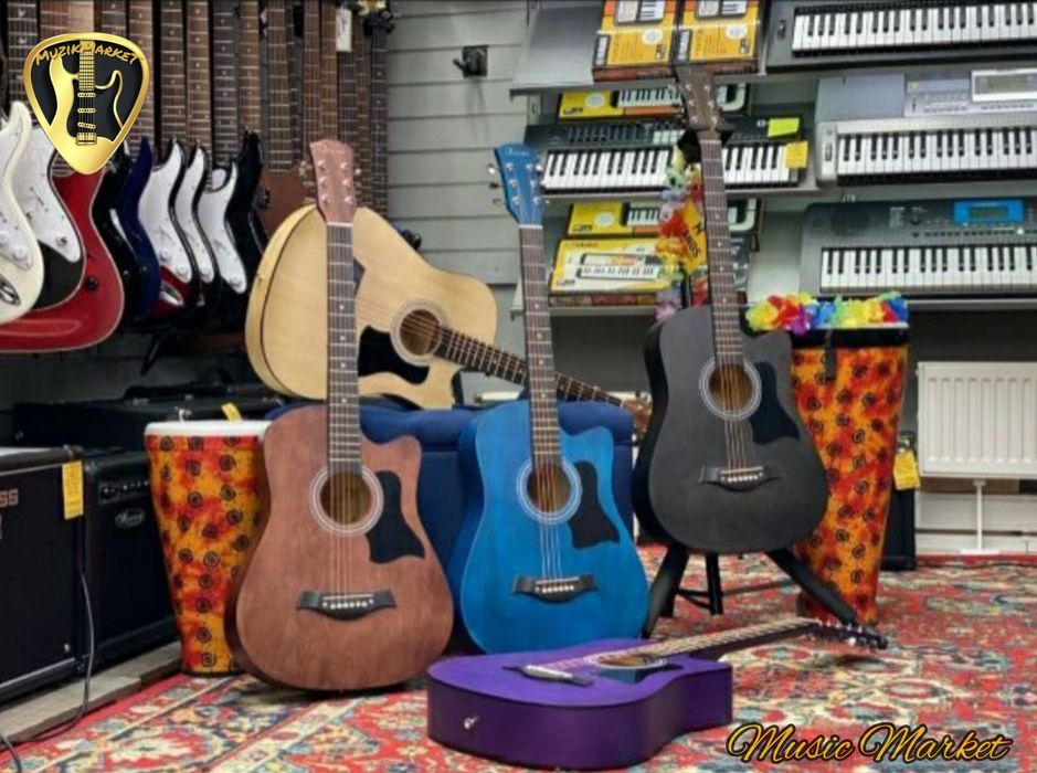 Гитара акустическая FLIGHT скидка! Akustika gitaralar katta chegirma!