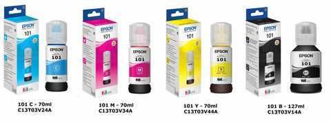 Оргинал краска чернила Epson 101 - 103 - 108 - 112 - 115 EcoTank Ink