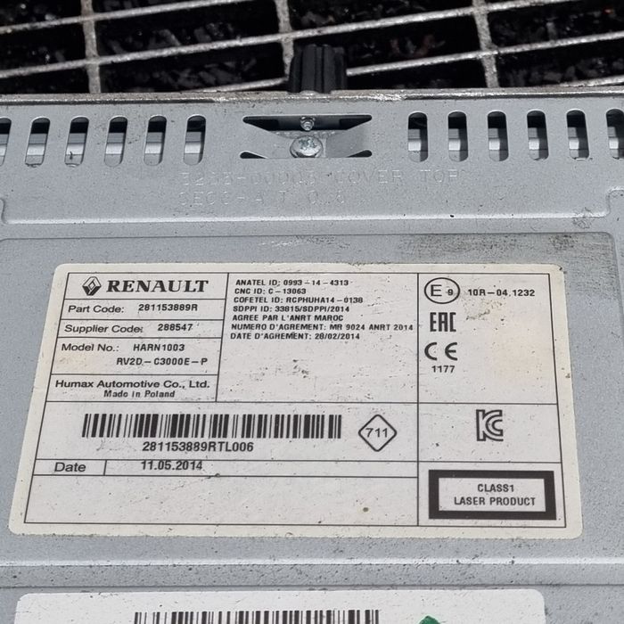 CD плейър Dacia Duster фейслифт 2014 - 2017 (1438) 2811