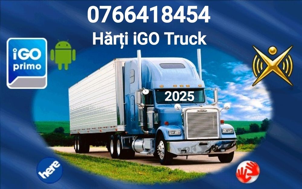 Actualizare harti GPS iGO Camion 2025 ~ instalare Soft iGO GPS/Android