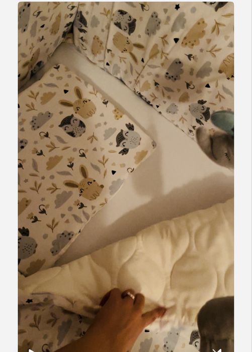 Pătuț din lemn Baby Needs, 120x60 cm