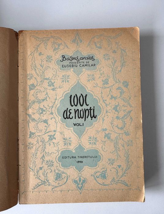 1001 de nopti, basme arabe - Eusebiu Camilar, 3 volume, originale
