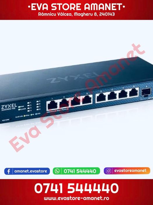 Ethernet Switch Zyxel XMG1915-10E  8PORT GBE 2 SPF+ 2.5 Gigabit