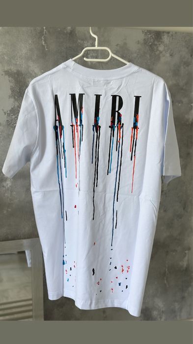 Tricou Amiri painted off white balenciaga trapstar