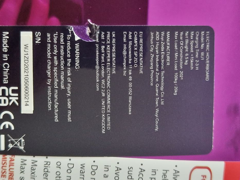 Vand hoverboard cu Bluetooth