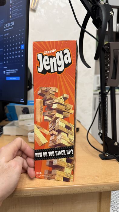 Настольная игра Дженга (Jenga Classic) — 54 блока