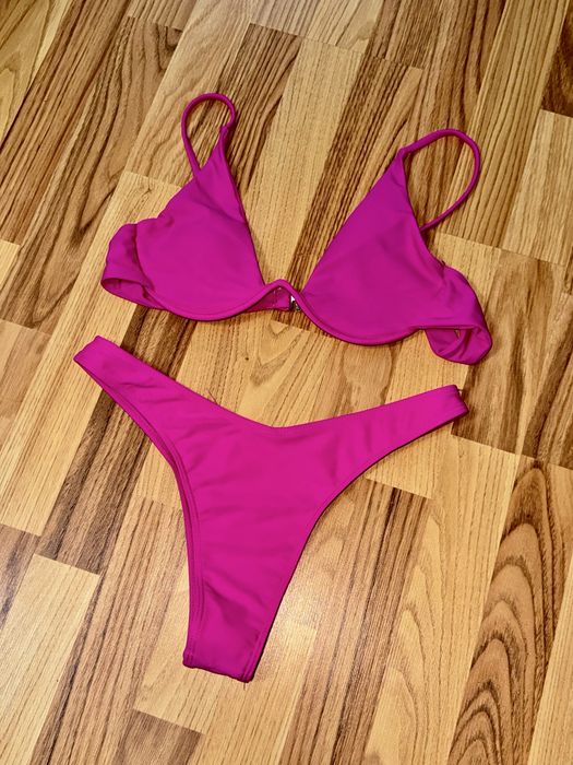 Costum de baie 2 piese Roz Fucsia