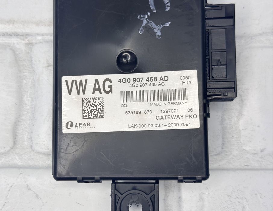 Gateway модул AUDI A6 A7 C7 4G 4G0907468AD 4G0907468AC