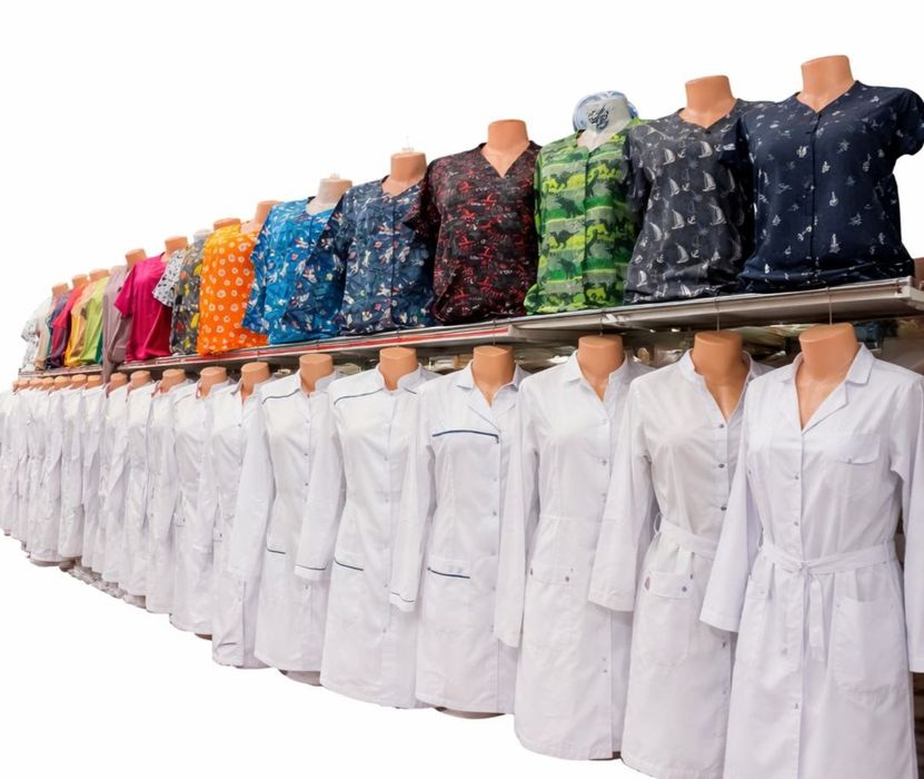 Медицинский костюм халат Tibbiy forma hslat