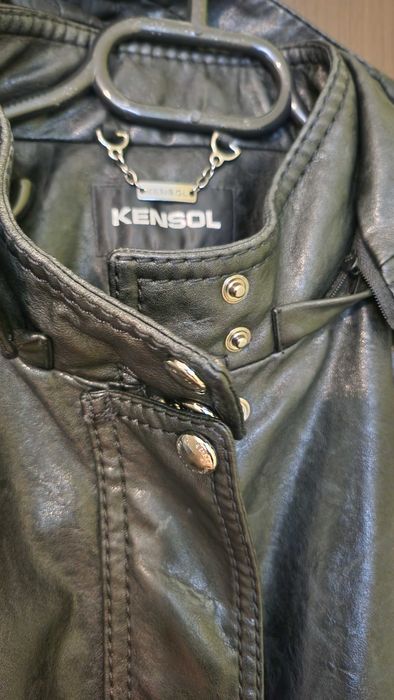 Дълго елегантно кожено палто Kensol