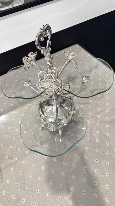 Элегантная менажница (этажерка, тройка) для сухофруктов