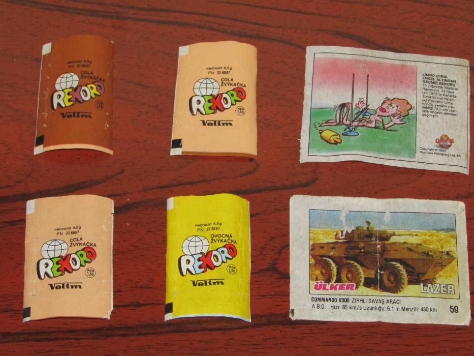 Картинки и опаковки от дъвки и други