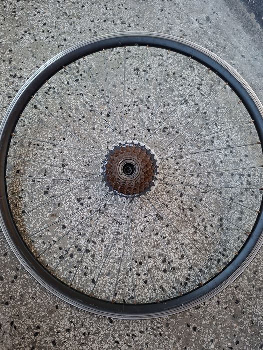 Комплект задна Капла за велосипед 26" касета Shimano капла за колело гума Mitas/ Шимано