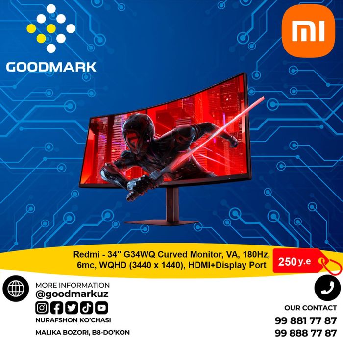 Монитор Redmi - 34" G34WQ