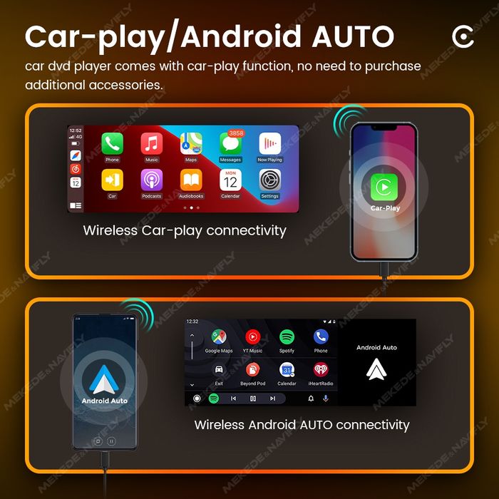 CarPlay / Android Auto дисплей за кола 6.86”.
