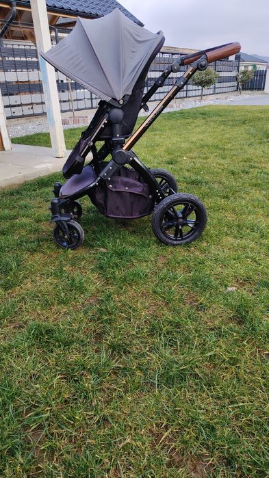 Cărucior  3 in 1 cu landou, scoica cu isofix