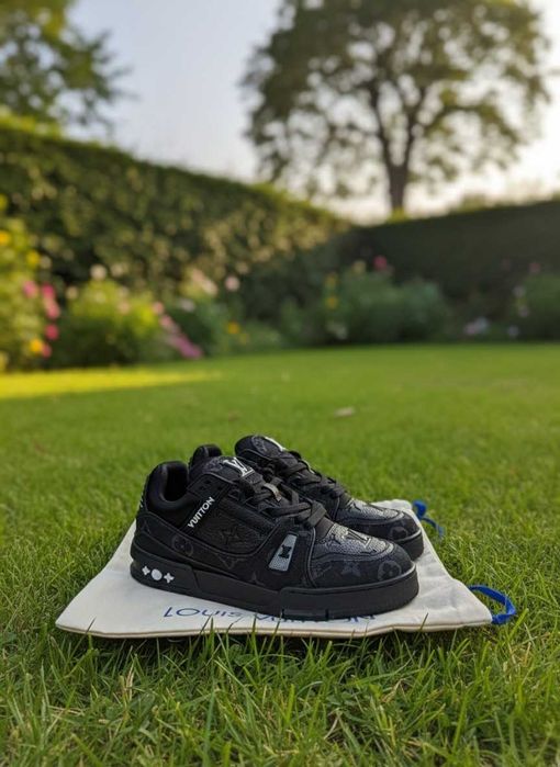 Adidasi Louis Vuitton - LV Trainers Negru - Full Box