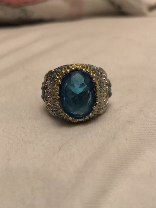 Перстень серебряный с натуральным камнем