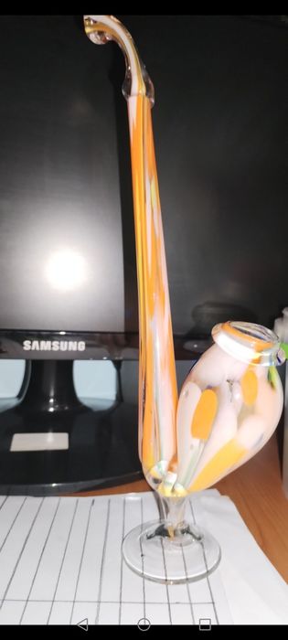 Pipă-sticla de Murano-27 cm
