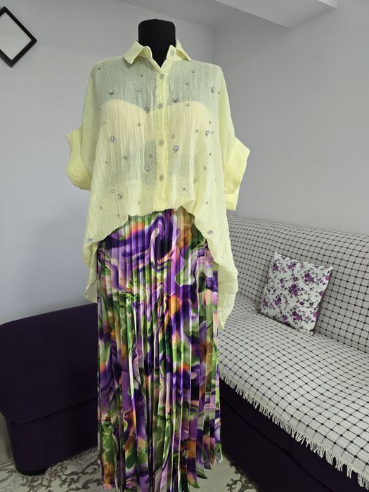 Camasa din bumbac , material natural, model tip fluture