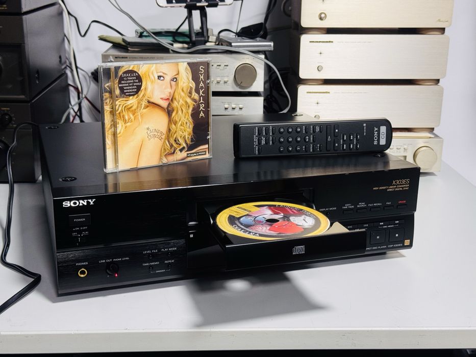 CD-player de fidelitate gama ES-SONY CDP-X303ES,telecomandă,optical