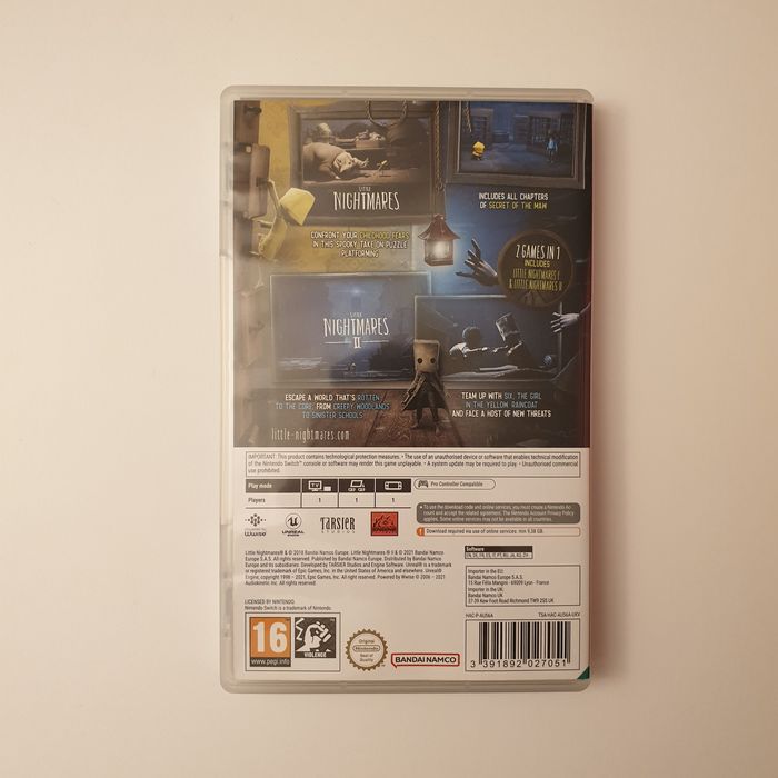 Download Code/Cod Digital Little Nightmares 1 & 2 Nintendo Switch