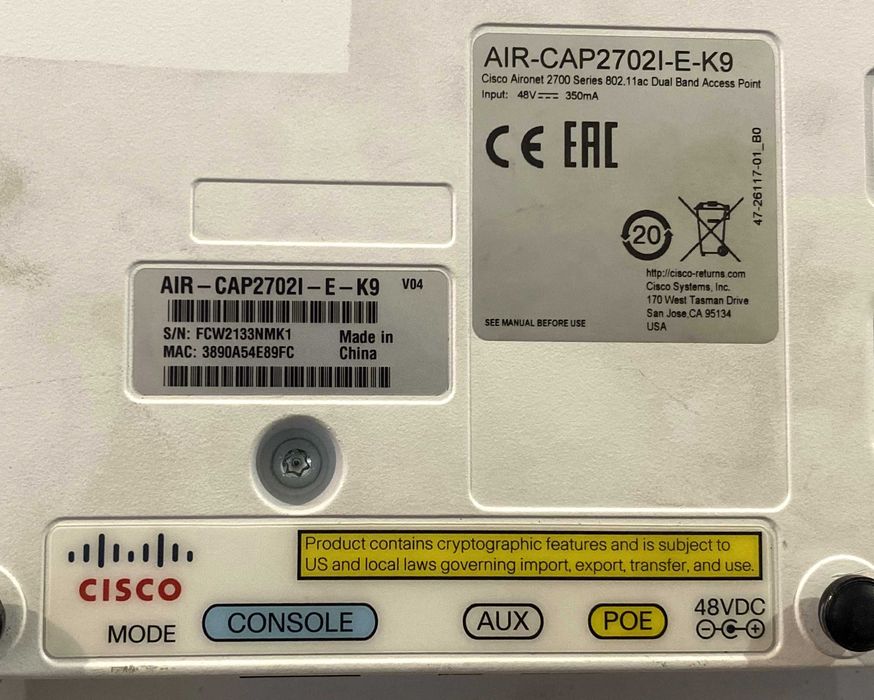 Точка доступа Cisco Air-cap27021-E-K9