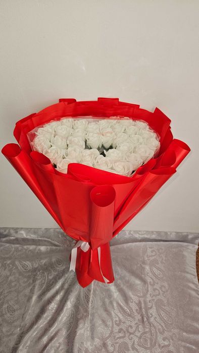 Букет из мыльных роз.