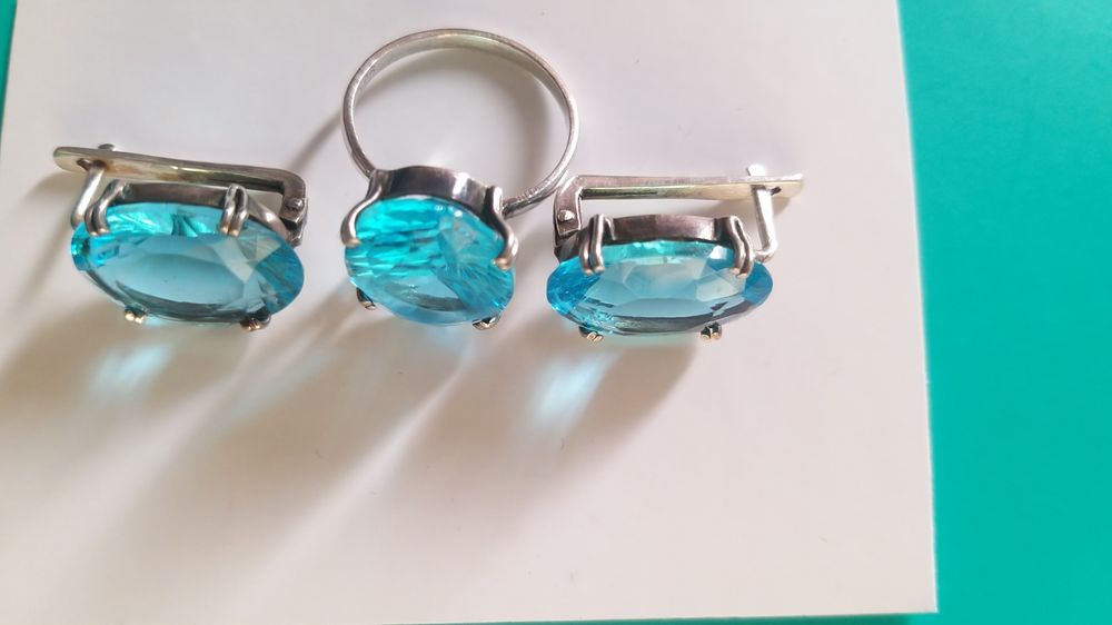 Серьги, кольцо женское