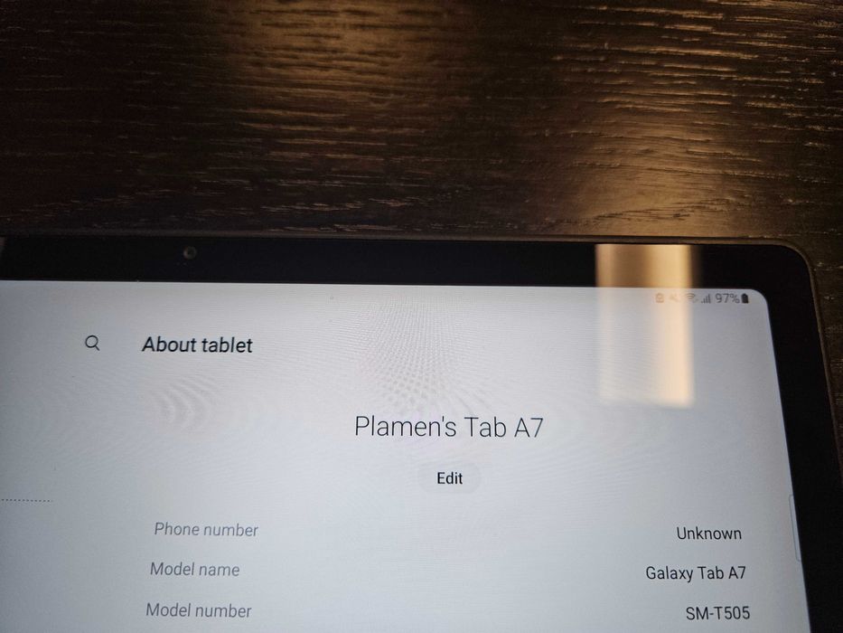 Samsung Galaxy Tab A7 10.4 (2020) с дефект на дисплея