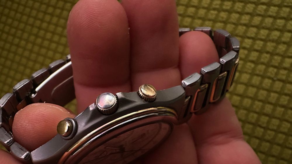 ceas Seiko chronograph alarm model rar DEFECT pret 400 lei FIX