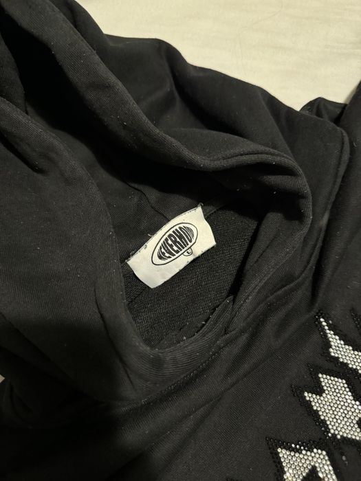 черен суитшърт с кристали y2k