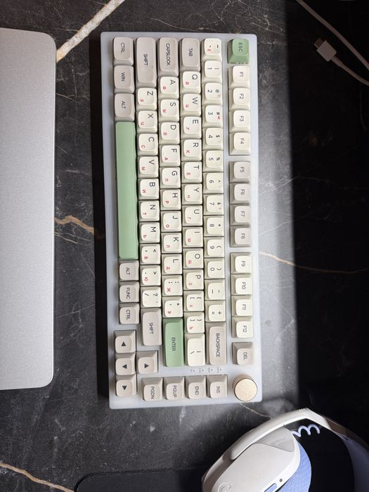 Кастомная клавиатура Akko Cream Yellow Pro v3