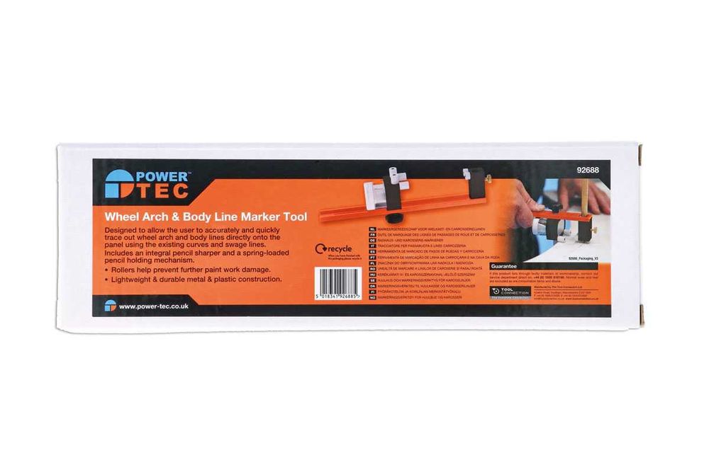Инструмент за маркиране на калници и контури по купето Power-TEC 92688