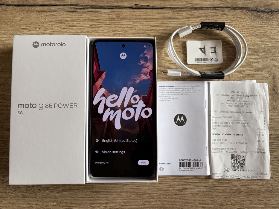 Motorola g86 Power 5G 12GB/256GB в гаранция