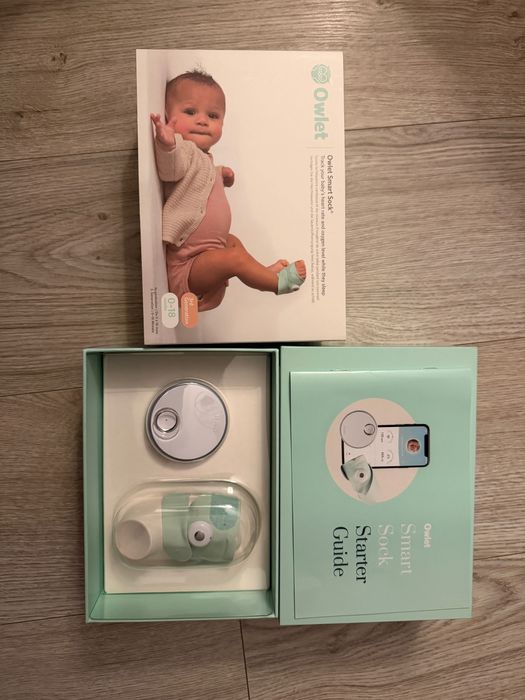 Soseta inteligenta bebelus Owlet Smart Sock Plus, 0-5 ani