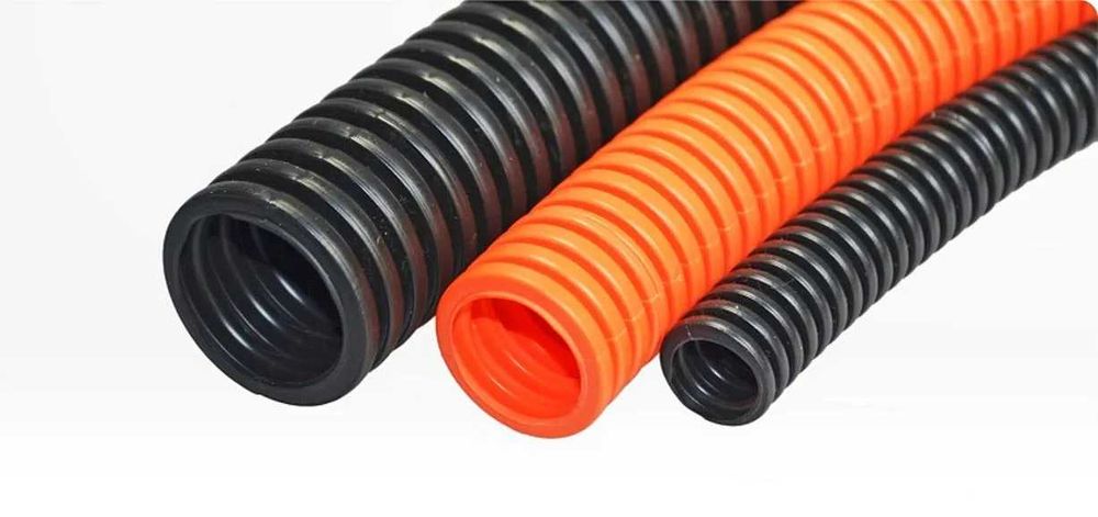 Гофра HF IEK(черная, оранжевая)