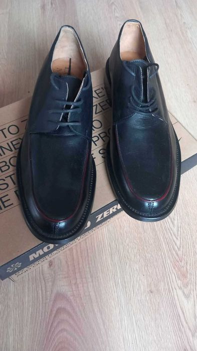 Pantofi negri piele naturală Luigino Mazza