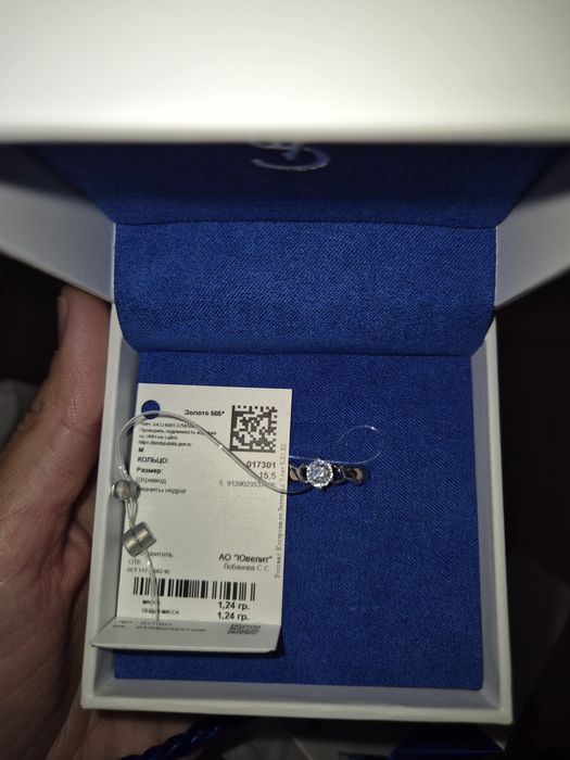 Продам новое кольцо золото 585 пробы