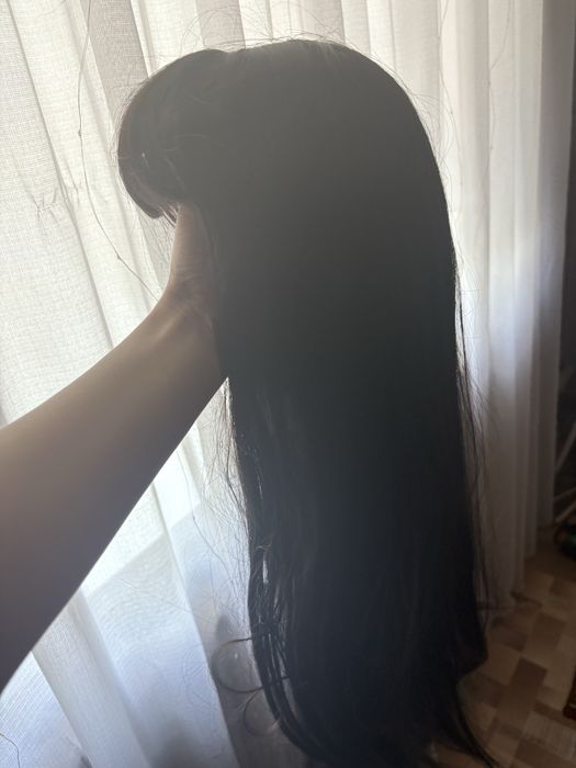 Парик длинные прямые с челкой