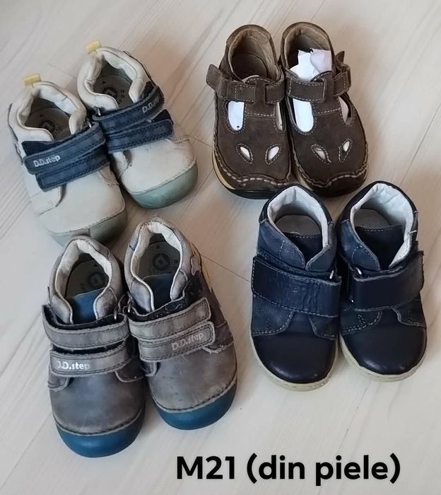 Lot încălțăminte băiețel m18-21 (7 perechi, majoritatea din piele)