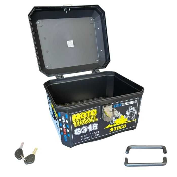 Куфар за Мотоциклет , атв , мотор ,скутер  - Цветен  - 45 ЛИТРА