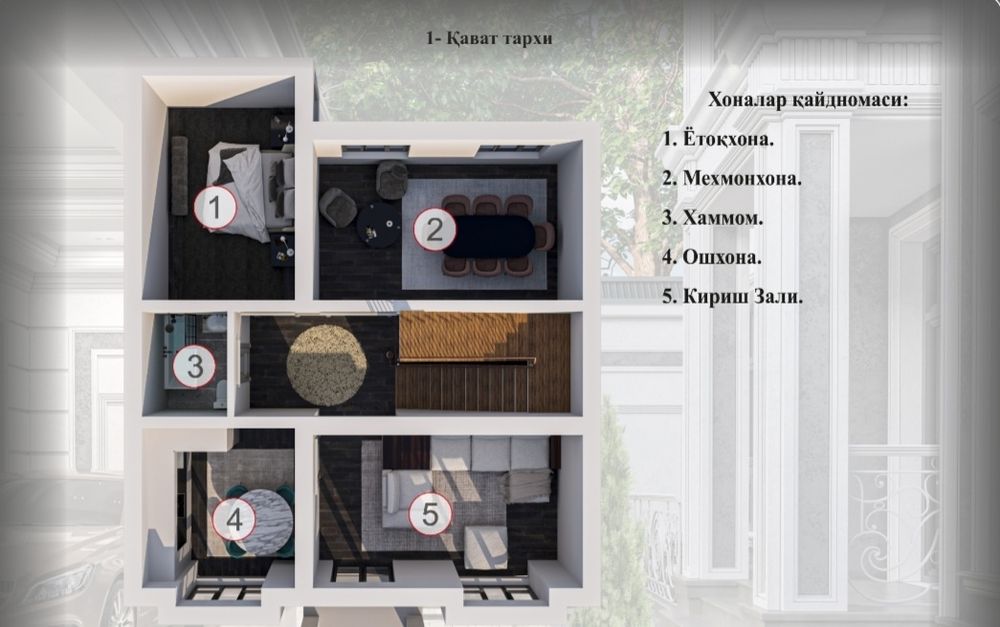 Участка Сергели [Янги хаёт] 2.3 сотих 2 этаж 8 та хона