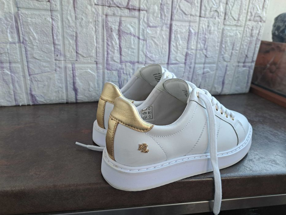 дамски обувки,кецове,маратонки,ном38,Ralph Lauren,сникърс кожени